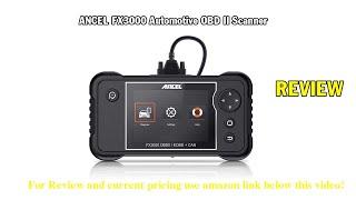Review ANCEL FX3000 Automotive OBD II Scanner Vehicle Check Engine Transmission SRS ABS OBD2 Code R