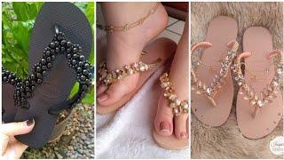 most beautiful and fabulous women foot wear collection of flip flop slippers design and ideas