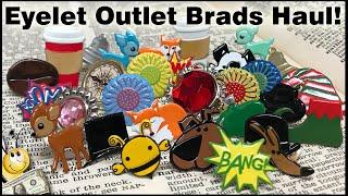 Decorative Brads Haul from Eyelet Outlet -I was inspired by TreasureBooks to find some pretty brads