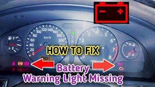 How to fix battery warning light missing issue ! Alternator low charging problem solved NISSAN