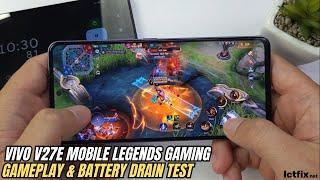 Vivo V27e Mobile Legends Gaming test | Helio G99, 120Hz Display