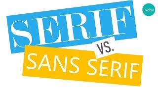 Serif vs. Sans Serif Fonts | Know the Difference