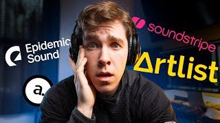 The BEST Royalty Free Music Site? | Artlist vs Epidemic Sound vs Soundstripe vs Audiio