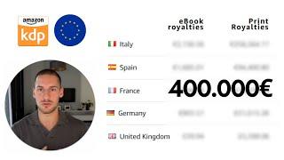 How i made 400.000€ in Europe with Amazon KDP (country by country)