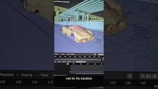 Blender car racing animation