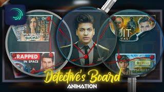 Detective's Board Animation in Alight Motion