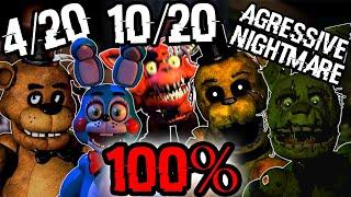 Is it POSSIBLE to 100% THREE FNAF GAMES AT THE SAME TIME