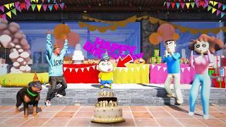 Shinchan Birthday Celebration in GTA 5 | Lovely Surprise Gift In Shinchan Birthday Party