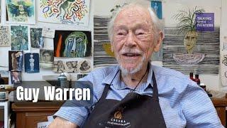 Guy Warren talks with Maria Stoljar in his studio