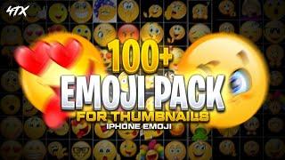 100+ New Emoji Pack For Thumbnails || iPhone Emoji || @magno.visuals