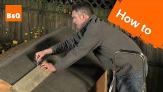 How to felt a shed roof