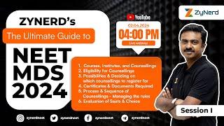 The Ultimate guide to NEET MDS 2024 | Live webinar