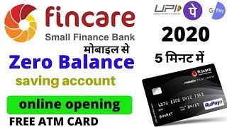 Fincare small finance bank saving account online opening | fincare bank account opening 2020