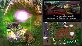 Spiral Hero Defense v5.32 - Pekcap (Babarian) successfully defended ( Warcraft III )