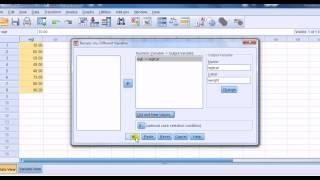 SPSS for newbies: Changing a scale/continuous variable to a categorical variable