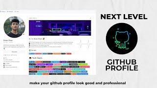 Next Level GitHub Profile README (NEW 2024)(Markdown template) | Improve Your Github profiles