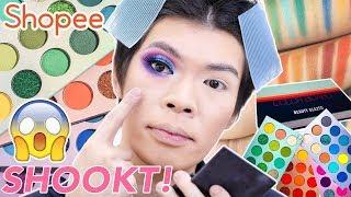 THE BEST AFFORDABLE SHOPEE EYESHADOW PALETTE?! BEAUTY GLAZED COLOR BOARD PALETTE REVIEW + GIVEAWAY!