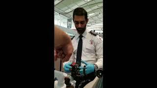 Toronto airport agent examines Tefillin: 'These are odd'