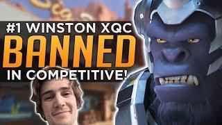 Overwatch: Ranked #1 Winston xQc BANNED in Competitive!