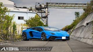 【bond shop Osaka】Lamborghini Aventador SV on AL13 wheels R110【4K】