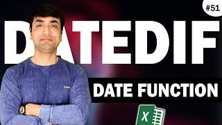 DATEDIF Function | How to Calculate Age in Excel from a Date of Birth | How Old Are You?