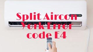 #SplitAircon How to Repair York Split type E4 error Easy Tips.