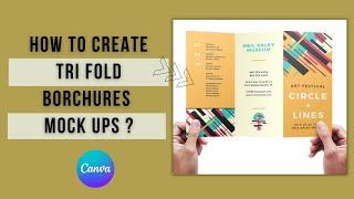 How to Create Tri fold borchures mock ups ?