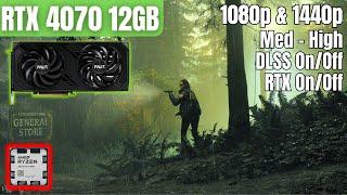 RTX 4070 & R5 7500F: Alan Wake 2 | Medium & High | 1080p & 1440p | DLSS | RTX