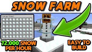 Minecraft super easy snow farm - 72K+ an hour