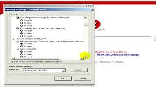 How to Allow ActiveX Controls to Run