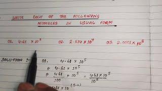 Change Standard Form To Usual Form || Exponent || Class-8th NCERT || Maths Ch-2 || Usual Form ||