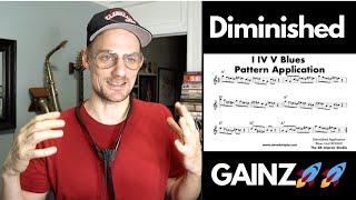 THE BEST Way to Learn Diminished Ideas (The Blues Rules )