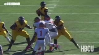 Amir Hall GOES OVER THE MIDDLE TO Brandon Britton OF BOWIE STATE