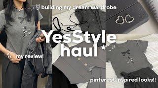 cutest YesStyle haul 𐙚 ‧₊˚ cute uni outfit ideas, pinterest-inspired, adding to my dream wardrobe!