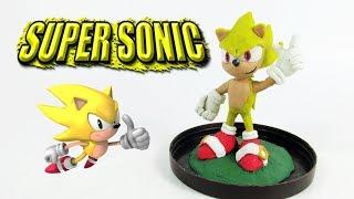 Como hacer a SONIC SUPER Tutorial Clay / Plastilina, Porcelana, Cerámica PASO A PASO