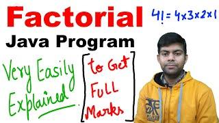 Factorial of a Number | Easy Explanation & Java Program | ICSE Computer