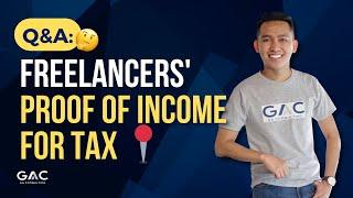 Freelancers' Proof of Income for TAX  #taxcompliance #incometaxreturn #freelancing