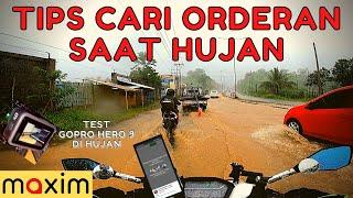 Situasi Orderan Saat Hujan, Orderan Ojek Online Saat Hujan, Gopro Hero 9 Saat Hujan