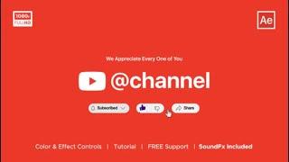 YouTube Subscribe After Effects free download