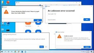 How to Fix All Errors of Zoom App for Windows PC