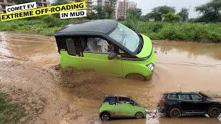 *Extreme Off-Roading in MUD* MG Comet EV RWD - Chota Packet Bda Dhamaka !!