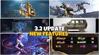 3.2 Update Mind Blowing Features & News | Upgradeable Skin New Feature | Bus Market |  PUBGM