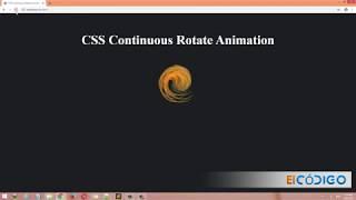 How to Rotate Image in CSS | CSS3 Continuous Rotating Animation