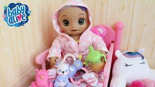 BABY ALIVE NINA ESTAVA DOENTE E TEVE QUE FICAR EM CASA REPOUSANDO