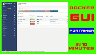 getting started with Docker - Portainer as Docker GUI