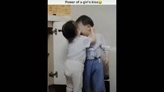 The power of a girl's kiss! He recovered immediately! 