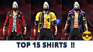 TOP 15 GOOD LOOKING SHIRTS IN FREE FIRE STORE 