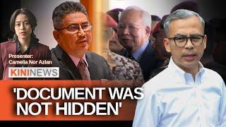 #KiniNews: Fahmi responds to claims Najib’s addendum was hidden; Ex-AG remains silent