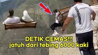 Detik Cemas!!! Jatuh Dari Buaian Gantung | Di Tebing Tinggi 6000 Kaki