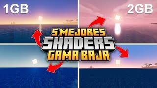 Los 5 Mejores Shaders GAMA BAJA para Minecraft Java (1.21, 1.20, 1.19)